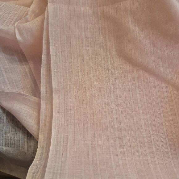 Fabric, Pale Pink Sheer Striped Cotton 45" wide x 2 yds - Picture 1 of 6